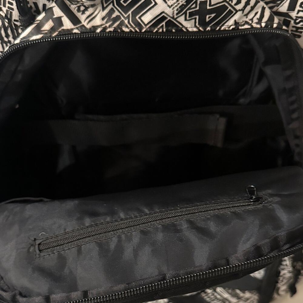 NWOT Rare Metal Mulisha Backpack Vintage Black White Laptop Bag Tons of Pockets - Picture 9 of 14